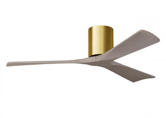 Irene - 3H - Brushed Brass - Gray Ash Tone Blades - 52'' Blades (230|IR3H-BRBR-GA-52)