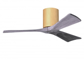 Irene-3H three-blade flush mount paddle fan in Light Maple finish with 42” Barn Wood tone blades (230|IR3H-LM-BW-42)