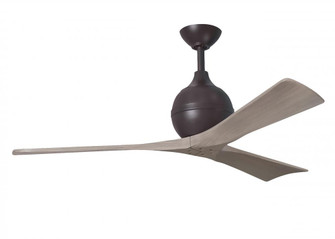 Irene-3 - Three Blade Paddle Fan - 52'' - Textured Bronze Finish - Gray Ash Tone Blades (230|IR3-TB-GA-52)