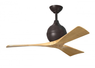 Irene-3 - Three Blade Paddle Fan - 42'' - Textured Bronze Finish - Light Maple Tone Blades (230|IR3-TB-LM-42)