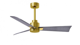 Alessandra-42'' Three Blade Transitional Ceiling Fan-Brushed Brass Finish-Barn Wood Tone Blades (230|AK-BRBR-BW-42)