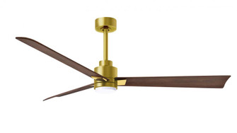 Alessandra-56'' Three Blade Transitional Ceiling Fan-5CCT Integrated LED-Brushed Brass Finish (230|AKLK-BRBR-WN-56)
