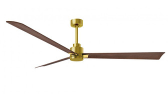 Alessandra 3-blade transitional ceiling fan in brushed brass finish with walnut blades. Optimized (230|AK-BRBR-WN-72)