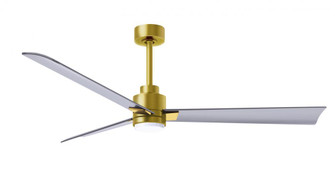 Alessandra-56'' Three Blade Transitional Ceiling Fan-5CCT Integrated LED-Brushed Brass Finish (230|AKLK-BRBR-BN-56)