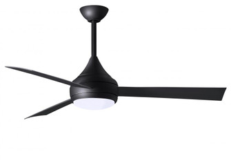 Donaire - Three Blade Paddle Fan - Integrated LED - Matte Black Finish - Matte Black Blades (230|DA-BK-BK)