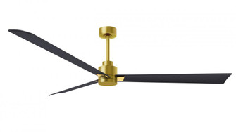 Alessandra - Brushed Brass - Matte Black Blades - 72'' Blades - 10'' Downrod (230|AK-BRBR-BK-72)