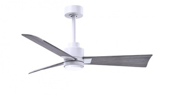 Alessandra-42'' Three Blade Transitional Ceiling Fan-5CCT Integrated LED-Matte White Finish (230|AKLK-MWH-BW-42)