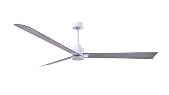 Alessandra 3-blade transitional ceiling fan in matte white finish with barnwood blades. Optimized (230|AK-MWH-BW-72)