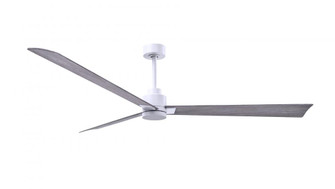 Alessandra - 72'' Three Blade Transitional Ceiling Fan - Matte White Finish - Barn Wood Tone Blad (230|AK-MWH-BW-72)