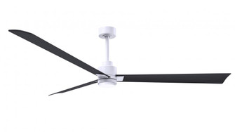 Alessandra 3-blade transitional ceiling fan in matte white finish with matte black blades. Optimiz (230|AKLK-MWH-BK-72)
