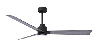 Alessandra-56'' Three Blade Transitional Ceiling Fan-5CCT Integrated LED-Matte Black Finish (230|AKLK-BK-BW-56)