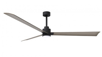 Alessandra 3-blade transitional ceiling fan in matte black finish with gray ash blades. Optimized fo (230|AKLK-BK-GA-72)