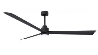 Alessandra 3-blade transitional ceiling fan in matte black finish with matte black blades. Optimiz (230|AKLK-BK-BK-72)