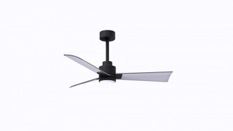 Alessandra-42'' Three Blade Transitional Ceiling Fan-5CCT Integrated LED-Matte Black Finish (230|AKLK-BK-BN-42)