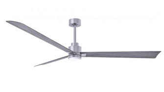 Alessandra-72'' Three Blade Transitional Ceiling Fan-5CCT Integrated LED-Brushed Nickel Finish (230|AKLK-BN-BW-72)