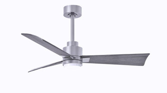 Alessandra 3-blade transitional ceiling fan in brushed nickel finish with barnwood blades. Optimiz (230|AKLK-BN-BW-42)