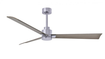 Alessandra-56'' Three Blade Transitional Ceiling Fan-Brushed Nickel Finish-Gray Ash Tone Blades (230|AK-BN-GA-56)