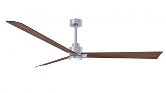 Alessandra 3-blade transitional ceiling fan in brushed nickel finish with walnut blades. Optimized (230|AKLK-BN-WN-72)