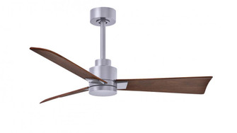 Alessandra 3-blade transitional ceiling fan in brushed nickel finish with walnut blades. Optimized (230|AK-BN-WN-42)
