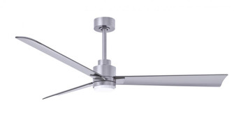 Alessandra 3-blade transitional ceiling fan in brushed nickel finish with brushed nickel blades. Opt (230|AKLK-BN-BN-56)