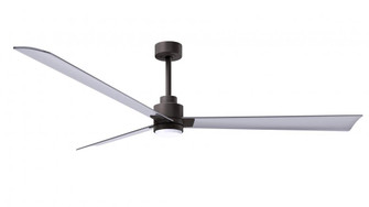 Alessandra 3-blade transitional ceiling fan in textured bronze finish with brushed nickel blades. (230|AKLK-TB-BN-72)