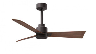 Alessandra 3-blade transitional ceiling fan in textured bronze finish with walnut blades. Optimized (230|AK-TB-WN-42)