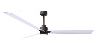 Alessandra-72'' Three Blade Transitional Ceiling Fan-5CCT Integrated LED-Textured Bronze Finish (230|AKLK-TB-MWH-72)