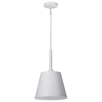 Alexis 1 Light Small Pendant; Matte White Finish (81|60/7949)