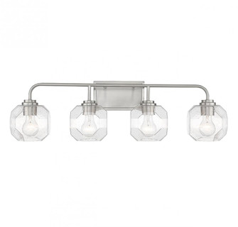 Baldwin 4-Light Bathroom Vanity Light in Satin Nickel (641|V6-L8-4399-4-SN)