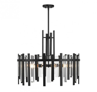 Guillford 6-Light Pendant in Matte Black (641|V6-L7-3002-6-89)