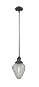 Geneseo - 1 Light - 7 inch - Matte Black - Stem Hung - Mini Pendant (3442|201S-BK-G165)