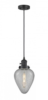Geneseo - 1 Light - 7 inch - Matte Black - Cord hung - Mini Pendant (3442|201CSW-BK-G165)