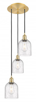 Bella - 3 Light - 12 inch - Satin Gold - Cord hung - Multi Pendant (3442|113B-3P-SG-G558-6SDY)