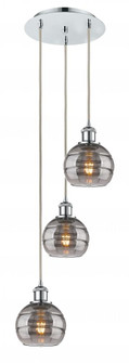 Rochester - 3 Light - 12 inch - Polished Chrome - Cord hung - Multi Pendant (3442|113B-3P-PC-G556-6SM)