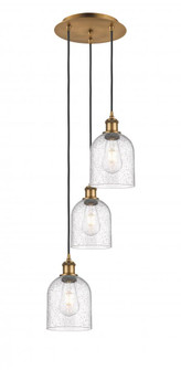 Bella - 3 Light - 12 inch - Brushed Brass - Cord hung - Multi Pendant (3442|113B-3P-BB-G558-6SDY)