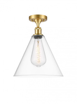 Berkshire - 1 Light - 12 inch - Satin Gold - Semi-Flush Mount (3442|516-1C-SG-GBC-122)
