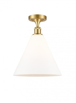 Berkshire - 1 Light - 12 inch - Satin Gold - Semi-Flush Mount (3442|516-1C-SG-GBC-121-LED)