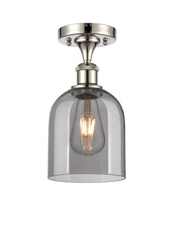 Bella - 1 Light - 6 inch - Polished Nickel - Semi-Flush Mount (3442|516-1C-PN-G558-6SM)