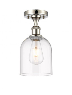 Bella - 1 Light - 6 inch - Polished Nickel - Semi-Flush Mount (3442|516-1C-PN-G558-6CL)