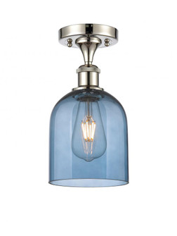 Bella - 1 Light - 6 inch - Polished Nickel - Semi-Flush Mount (3442|516-1C-PN-G558-6BL)