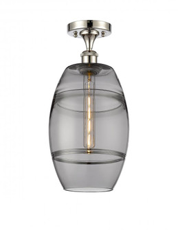 Vaz - 1 Light - 8 inch - Polished Nickel - Semi-Flush Mount (3442|516-1C-PN-G557-8SM)