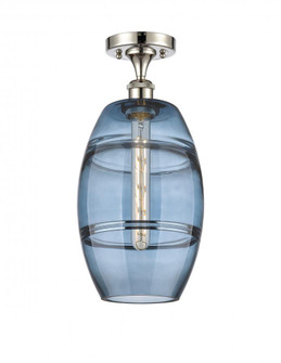 Vaz - 1 Light - 8 inch - Polished Nickel - Semi-Flush Mount (3442|516-1C-PN-G557-8BL)