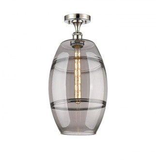 Vaz - 1 Light - 10 inch - Polished Nickel - Semi-Flush Mount (3442|516-1C-PN-G557-10SM)