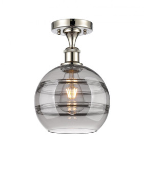 Rochester - 1 Light - 8 inch - Polished Nickel - Semi-Flush Mount (3442|516-1C-PN-G556-8SM)