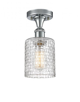 Cobbleskill - 1 Light - 5 inch - Polished Chrome - Semi-Flush Mount (3442|516-1C-PC-G112C-5CL)