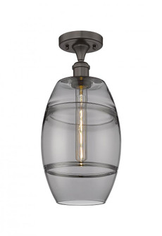 Vaz - 1 Light - 8 inch - Oil Rubbed Bronze - Semi-Flush Mount (3442|516-1C-OB-G557-8SM)