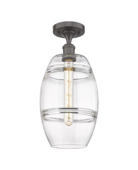 Vaz - 1 Light - 8 inch - Oil Rubbed Bronze - Semi-Flush Mount (3442|516-1C-OB-G557-8CL)