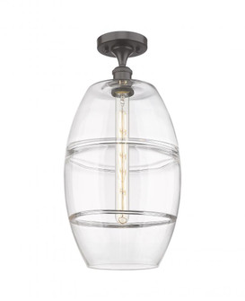 Vaz - 1 Light - 10 inch - Oil Rubbed Bronze - Semi-Flush Mount (3442|516-1C-OB-G557-10CL)