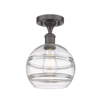 Rochester - 1 Light - 8 inch - Oil Rubbed Bronze - Semi-Flush Mount (3442|516-1C-OB-G556-8CL)