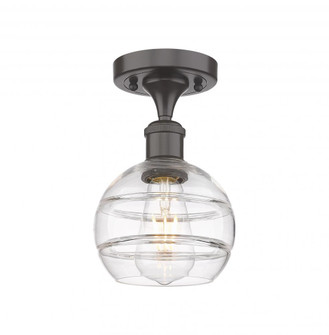 Rochester - 1 Light - 6 inch - Oil Rubbed Bronze - Semi-Flush Mount (3442|516-1C-OB-G556-6CL)